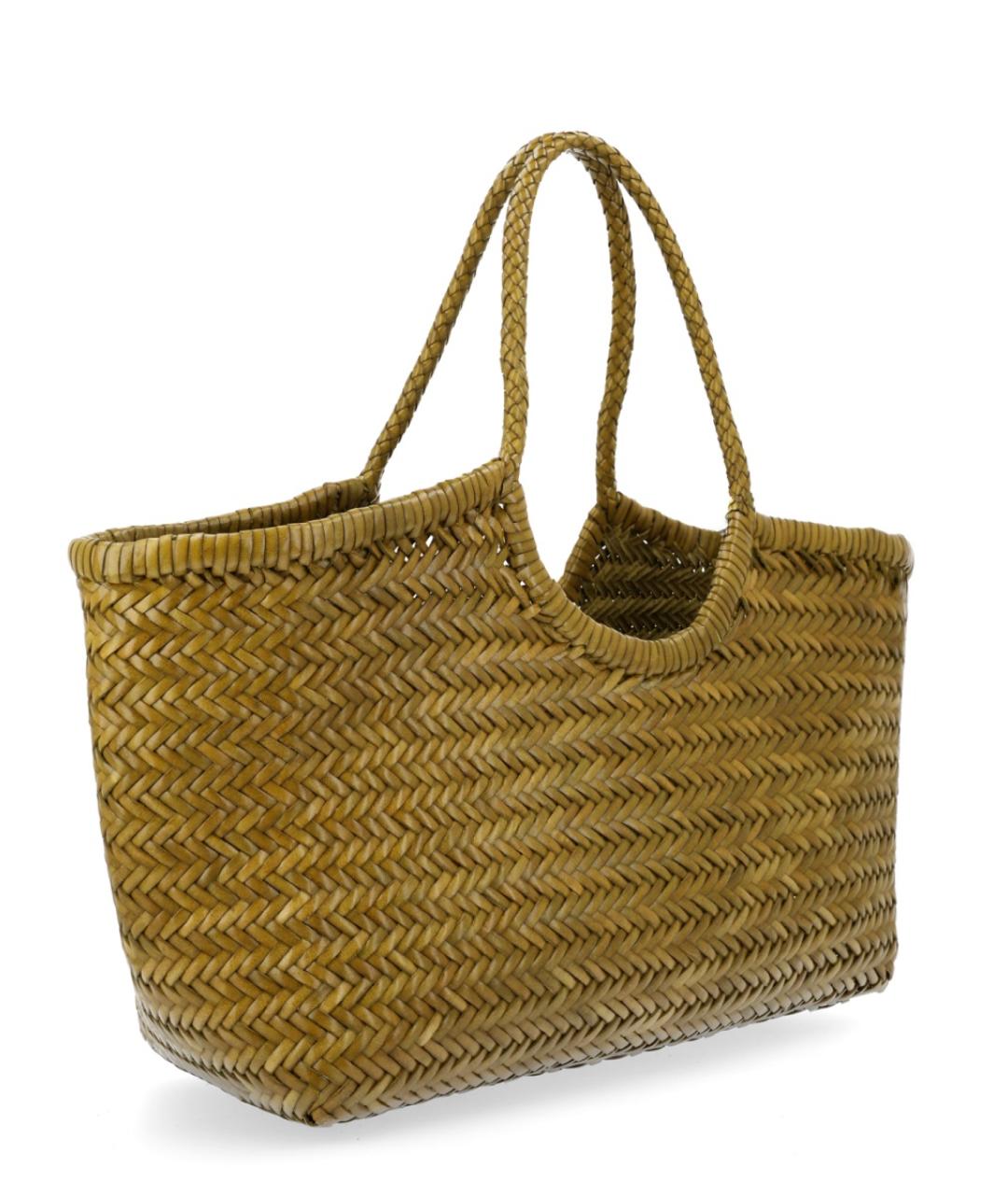 Dragon Diffusion Зеленая кожаная сумка тоут, фото 2