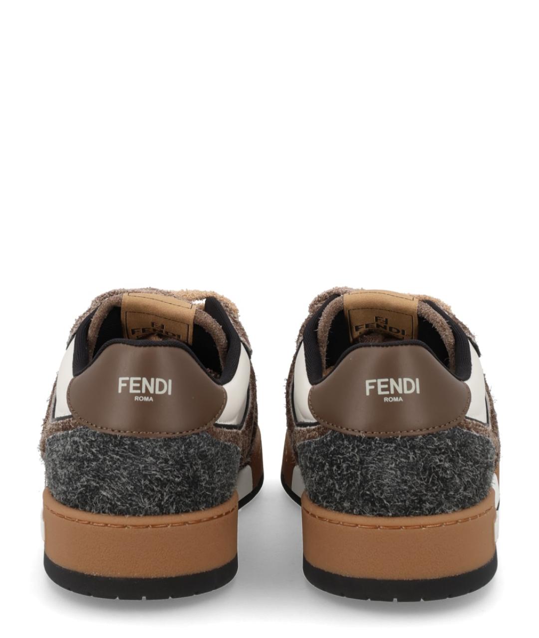 FENDI Мульти кожаные низкие кроссовки / кеды, фото 4