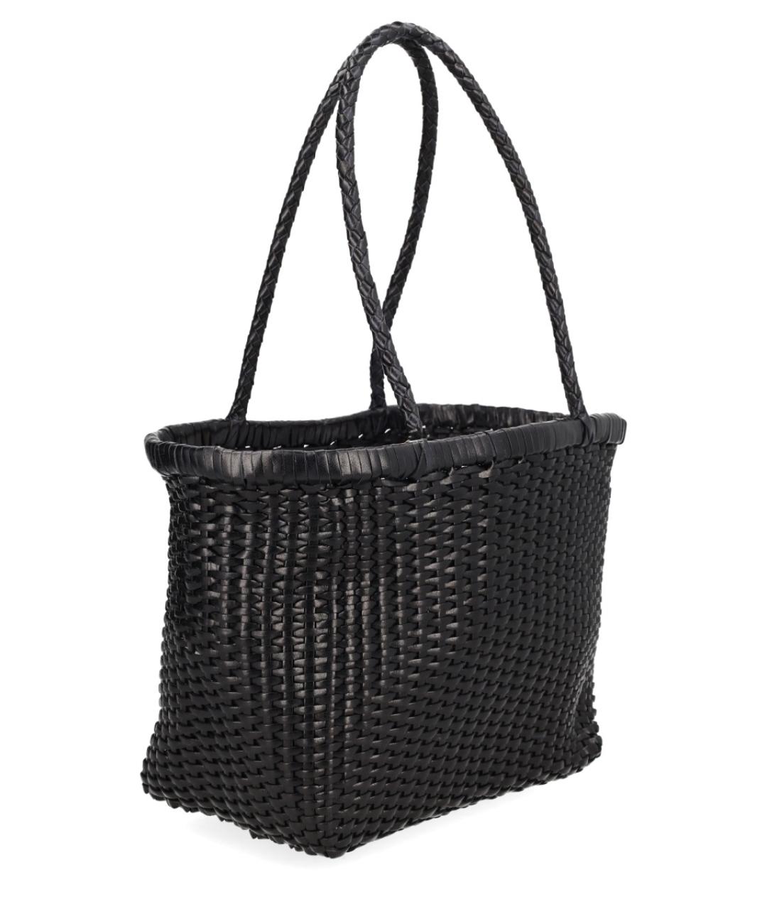 Dragon Diffusion Черная кожаная сумка тоут, фото 3