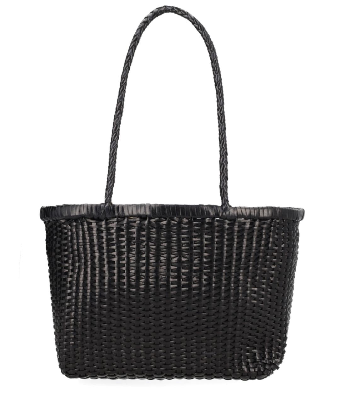 Dragon Diffusion Черная кожаная сумка тоут, фото 1