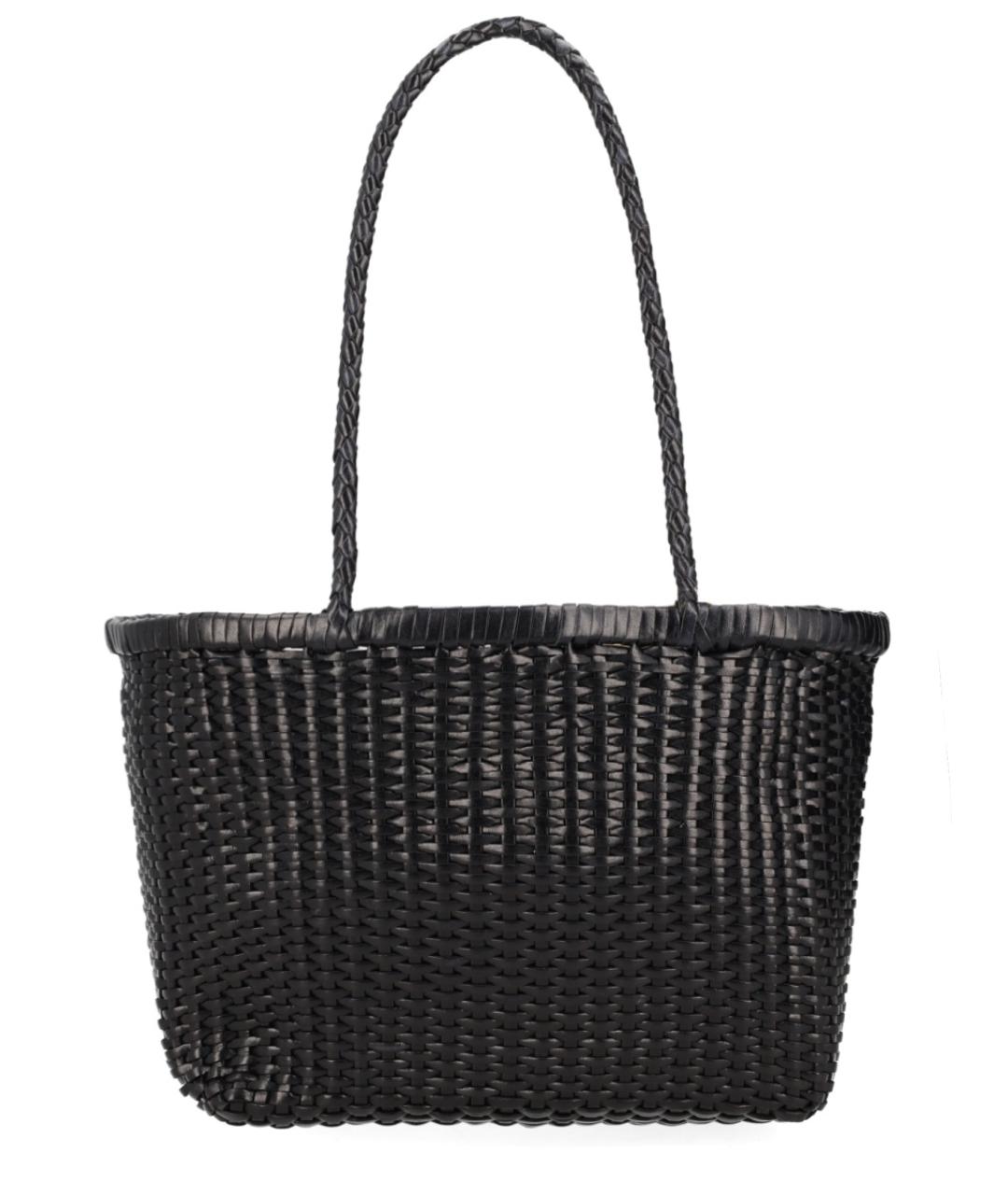 Dragon Diffusion Черная кожаная сумка тоут, фото 2