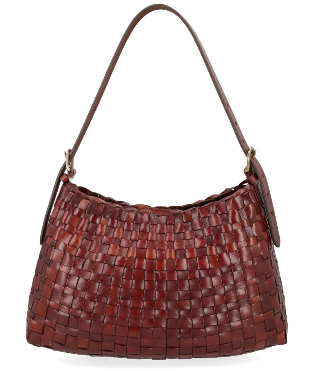 Dragon Diffusion Коричневая кожаная сумка тоут, фото 1