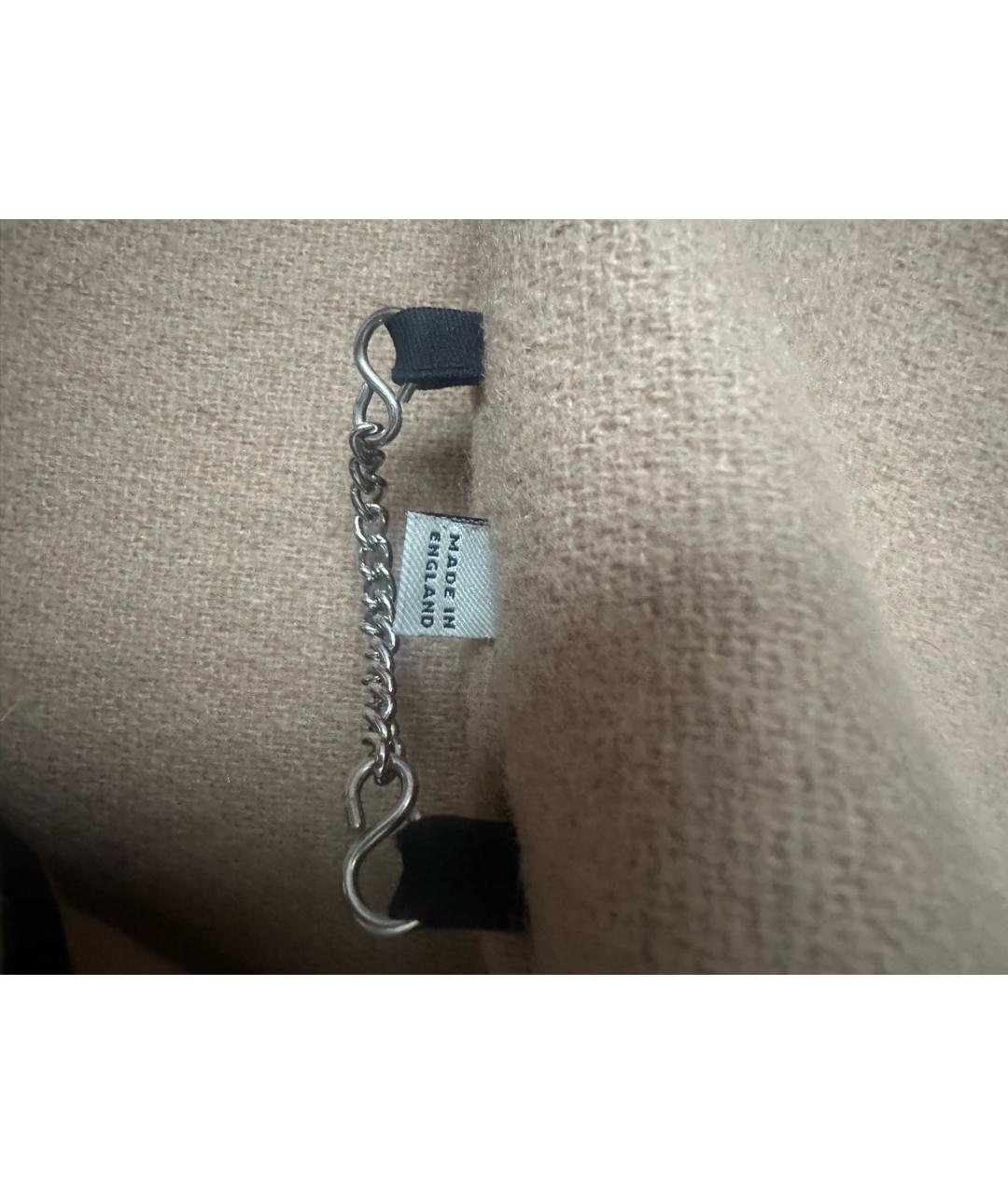 BURBERRY Бежевое шерстяное пальто, фото 4