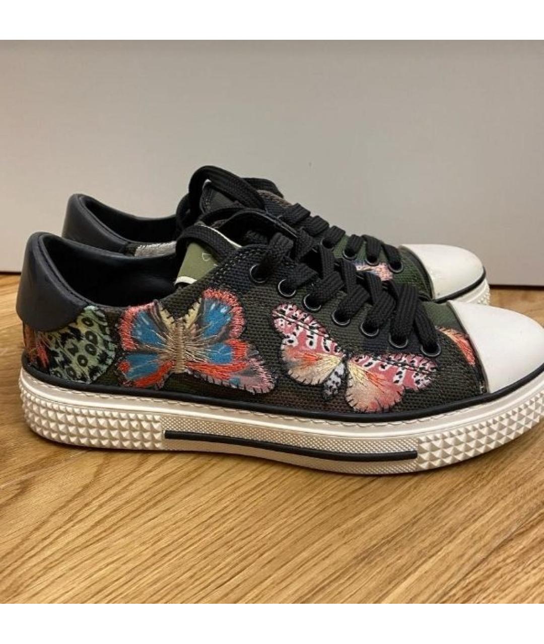 VALENTINO Хаки кеды, фото 2