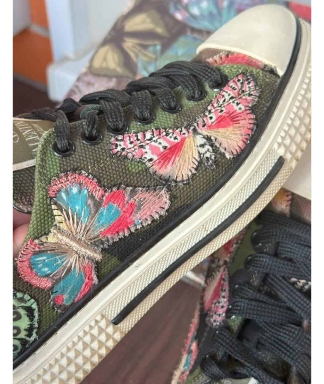 VALENTINO Хаки кеды, фото 5