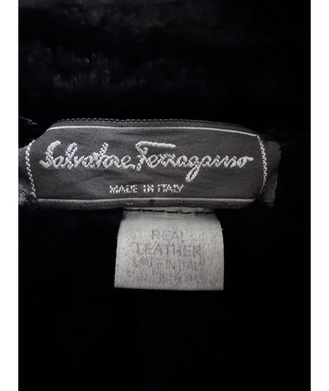 FERRAGAMO Черная меховая дубленка, фото 3