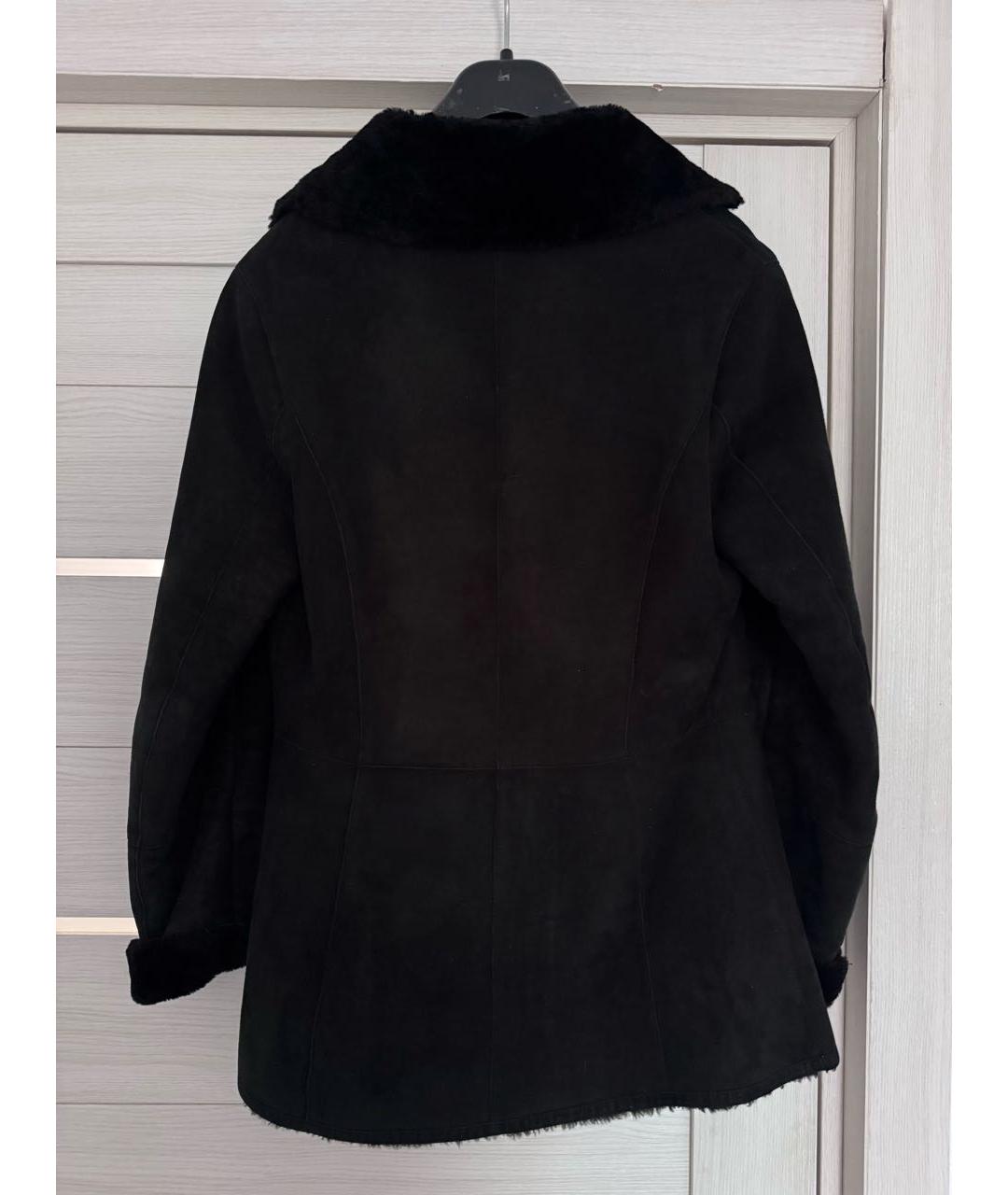 FERRAGAMO Черная меховая дубленка, фото 2