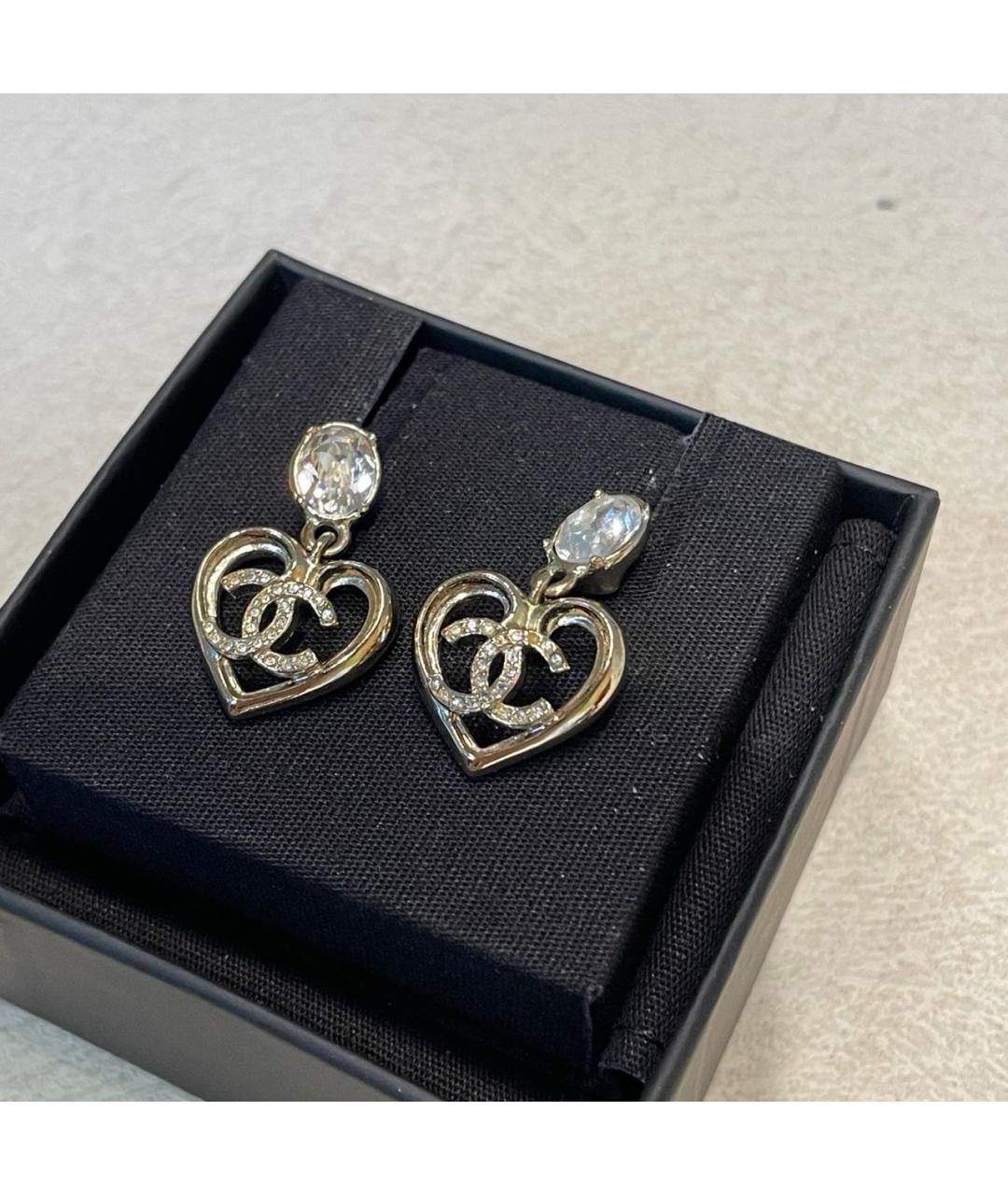 CHANEL Золотые металлические серьги, фото 4