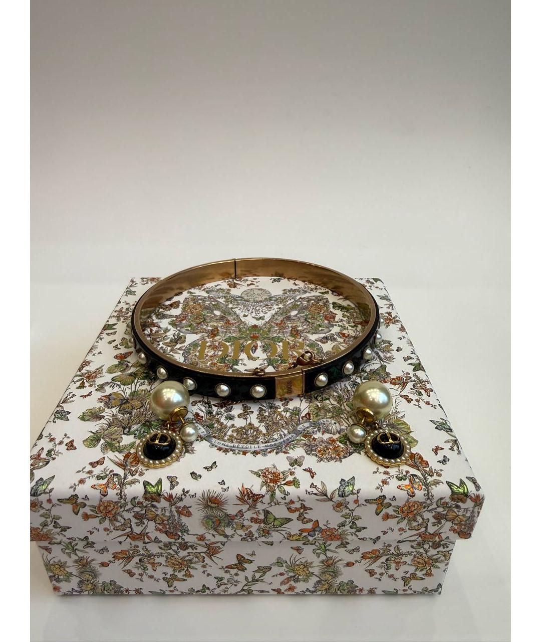 CHRISTIAN DIOR Черные серьги, фото 2