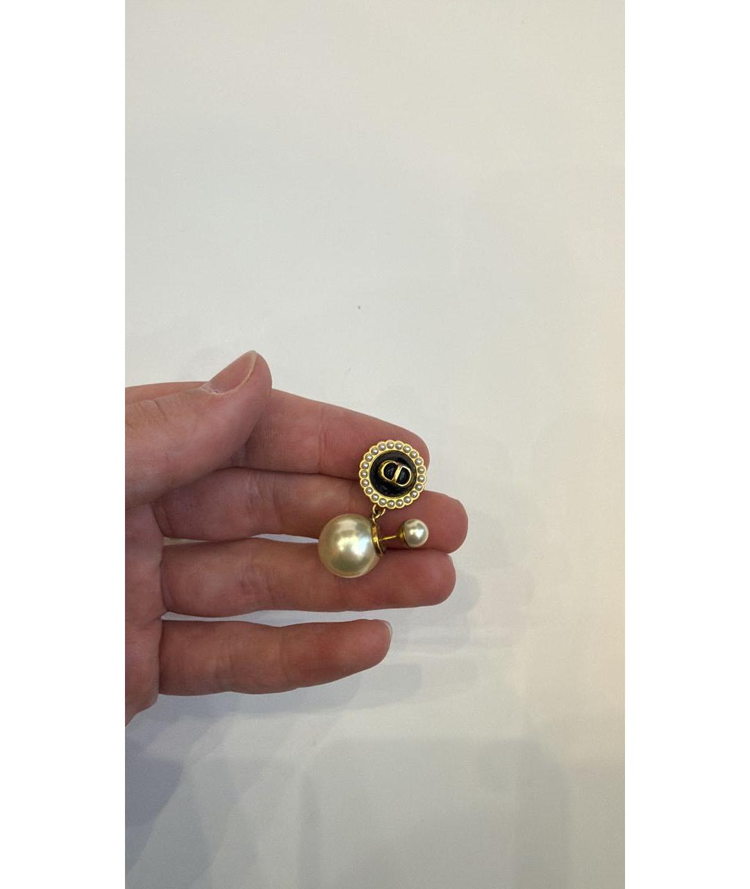 CHRISTIAN DIOR Черные серьги, фото 4