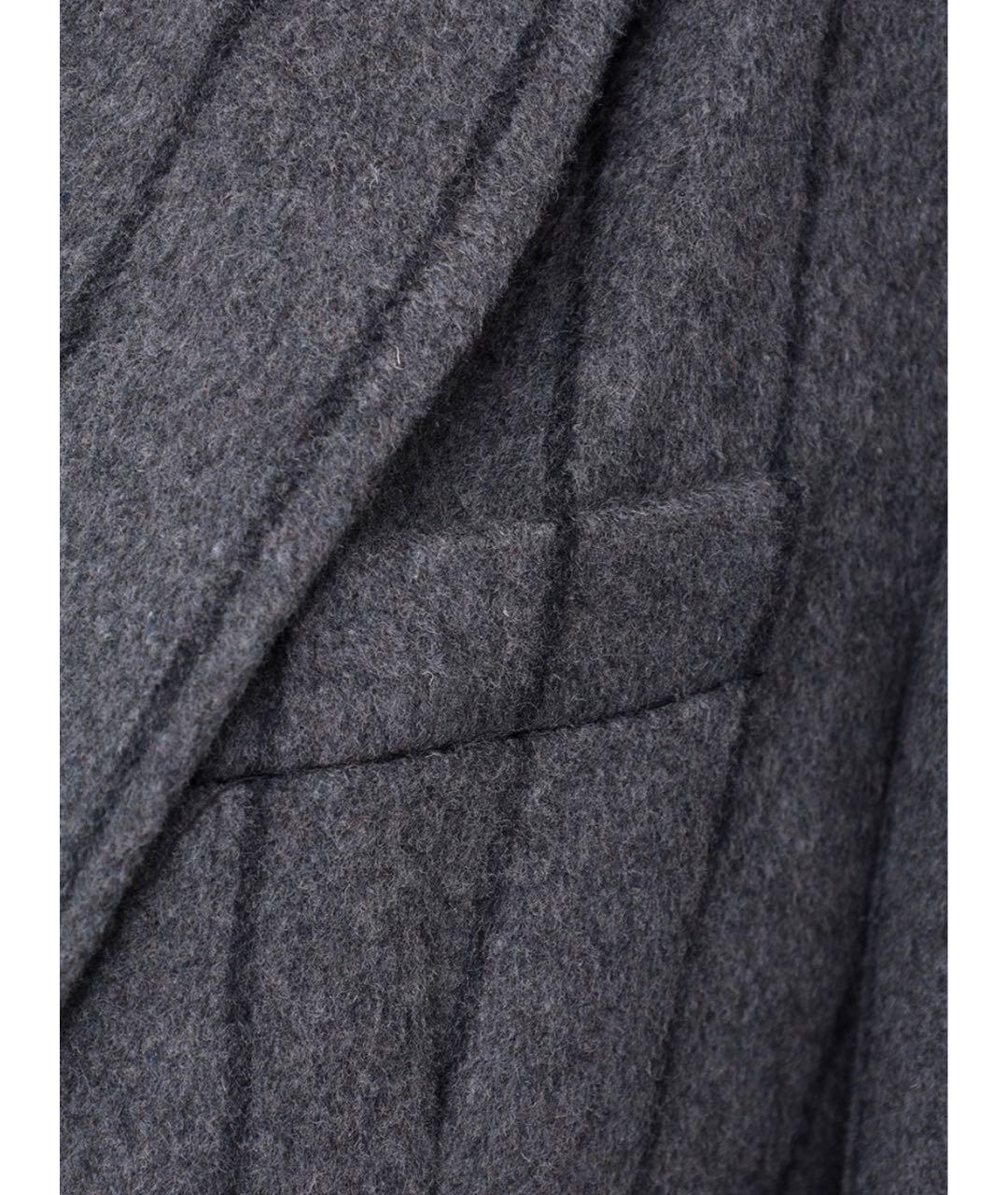 HINNOMINATE Антрацитовое шерстяное пальто, фото 4