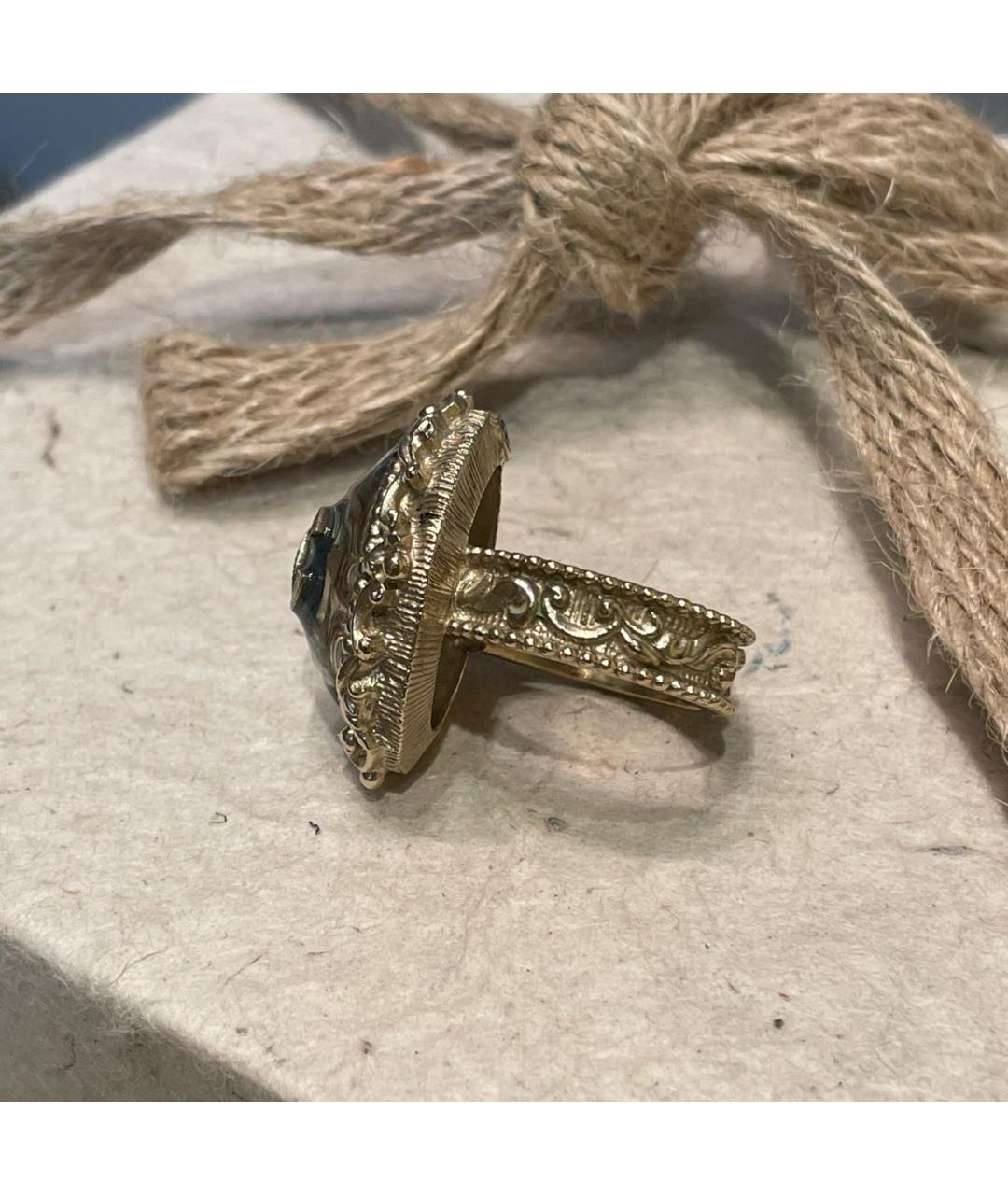 CHANEL Золотое металлическое кольцо, фото 6