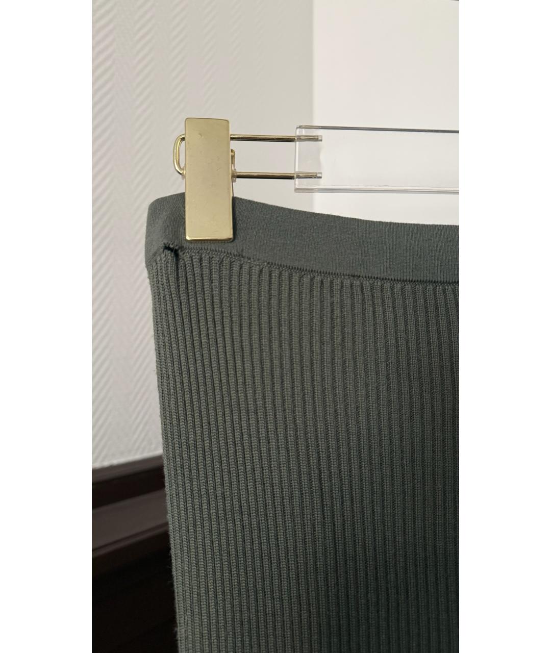 RICK OWENS Зеленые прямые брюки, фото 3