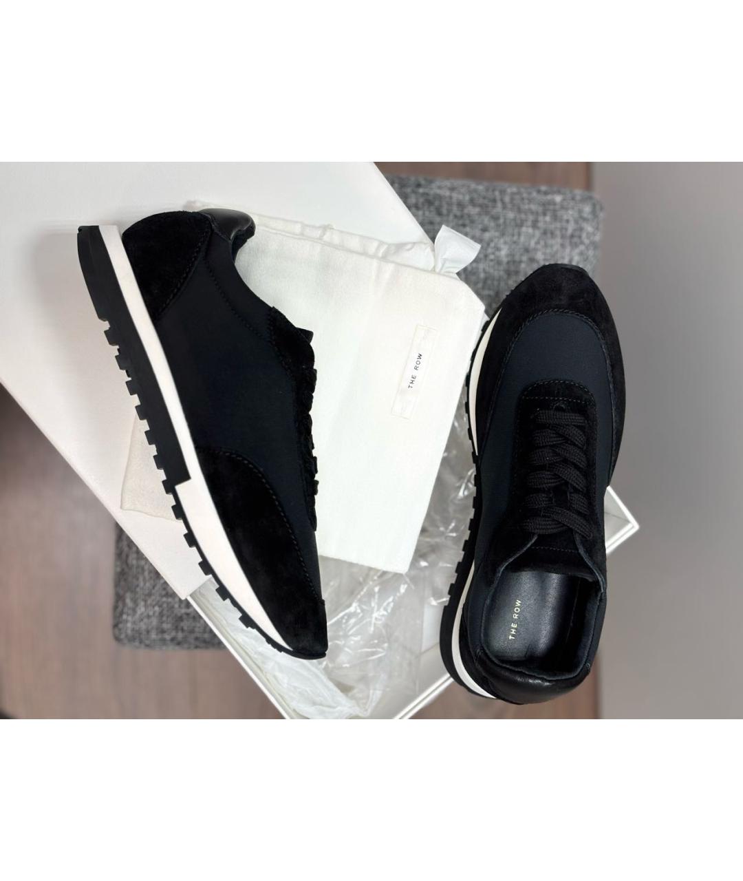 THE ROW Черные замшевые кроссовки, фото 5