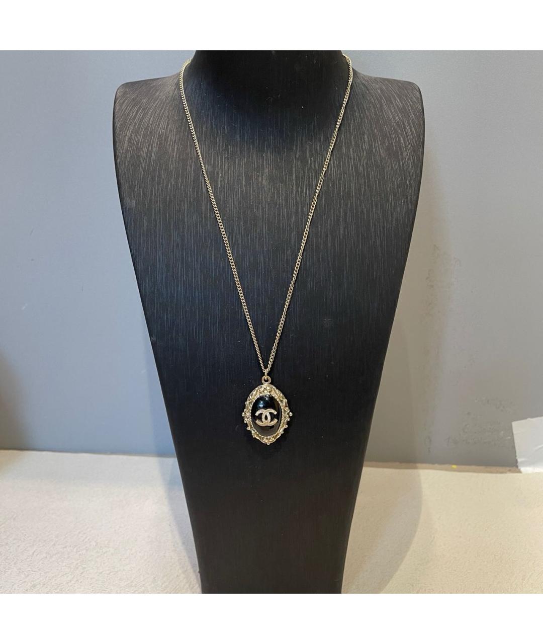 CHANEL Золотая металлическая подвеска, фото 8