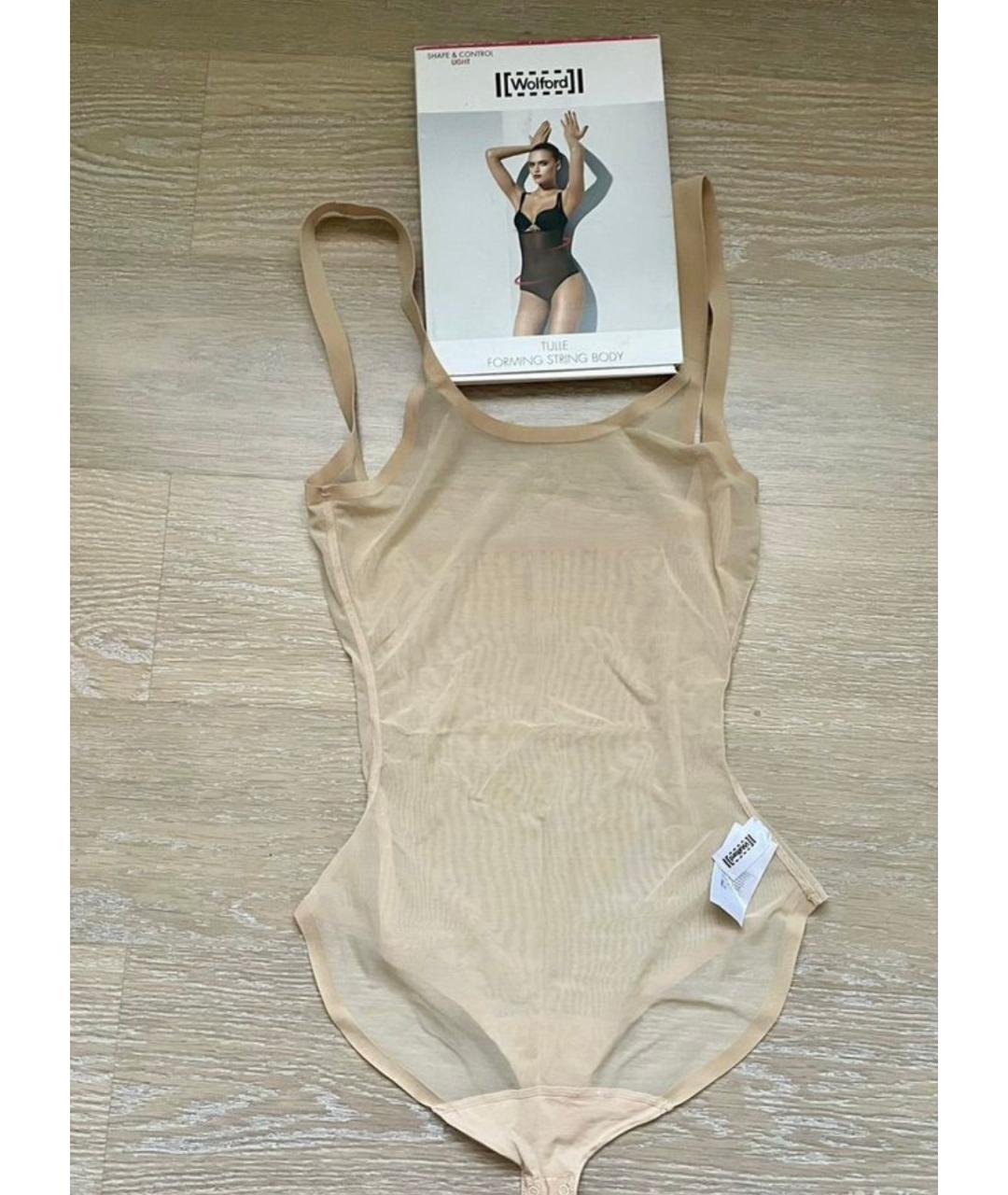 WOLFORD Черное хлопко-эластановое боди, фото 2