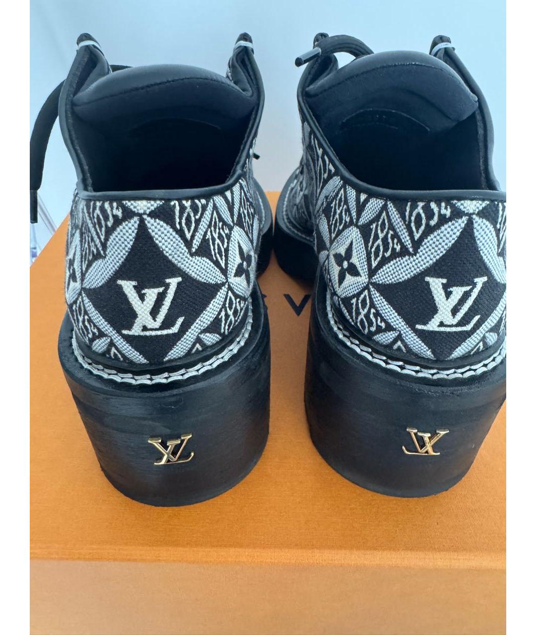 LOUIS VUITTON Мульти текстильные брогги и оксфорды, фото 3