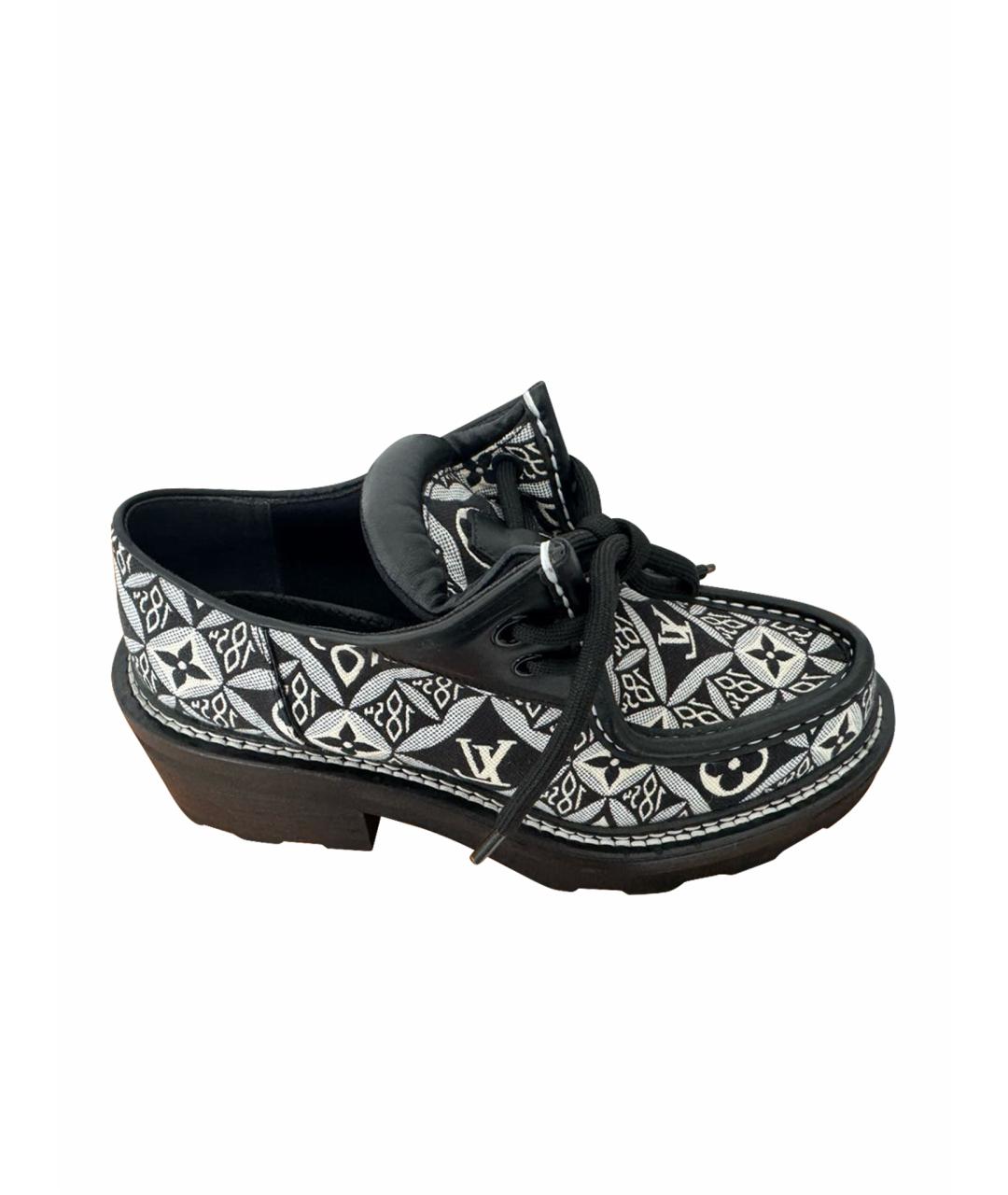 LOUIS VUITTON Мульти текстильные брогги и оксфорды, фото 1