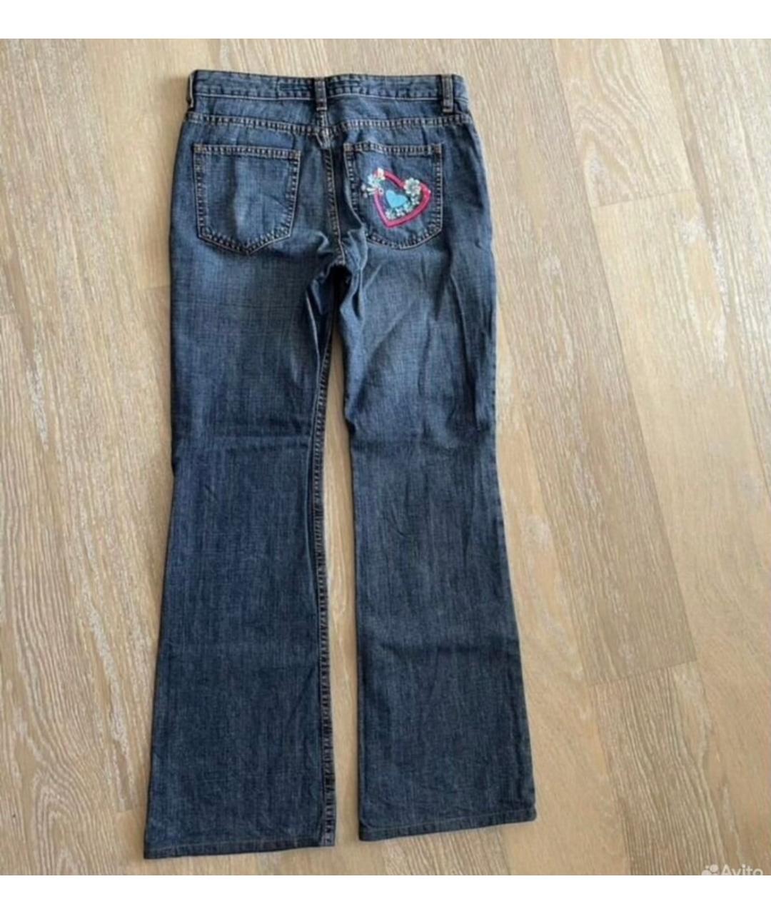 ESCADA Синие хлопковые джинсы клеш, фото 4