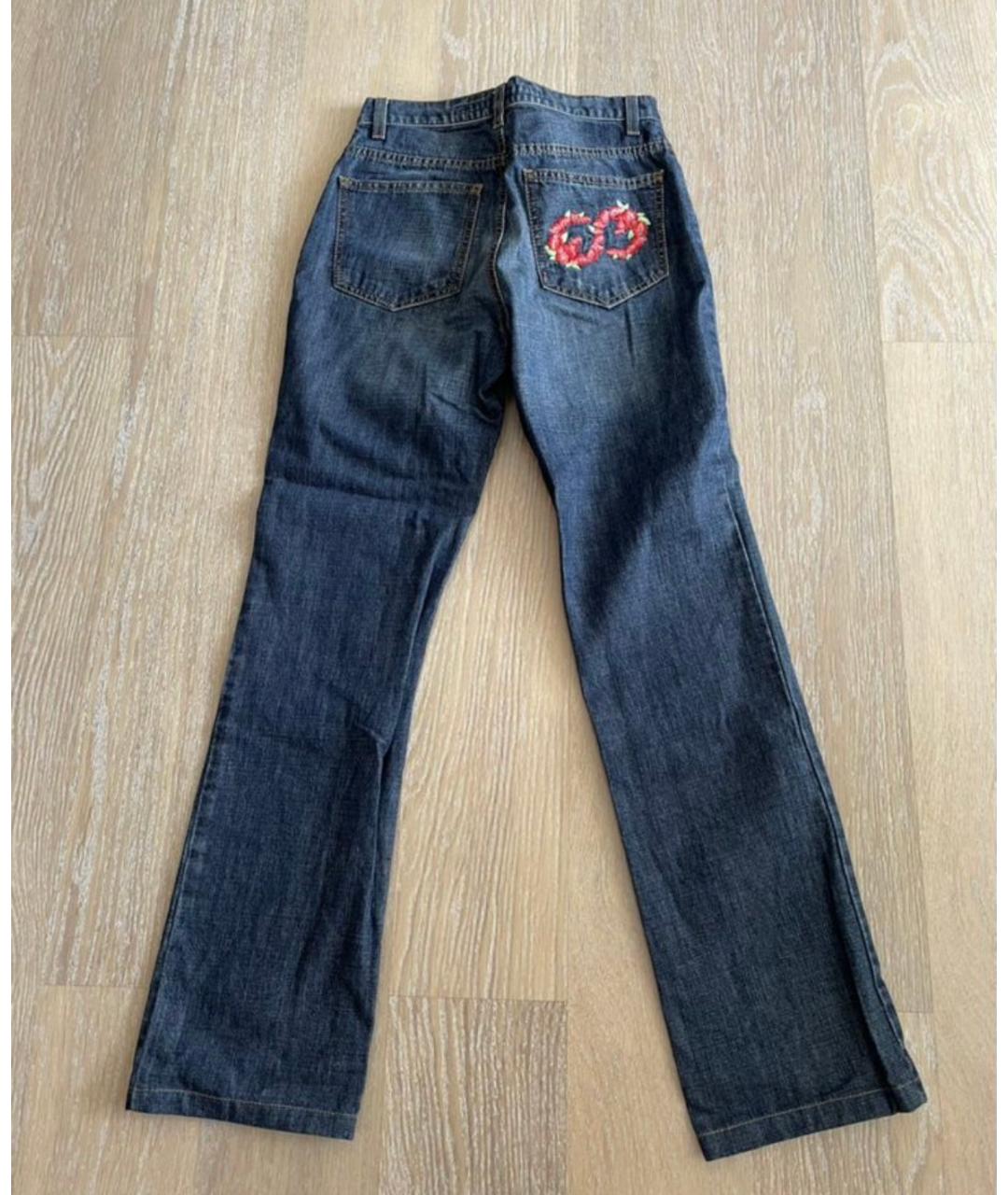 ESCADA Синие хлопковые джинсы клеш, фото 6