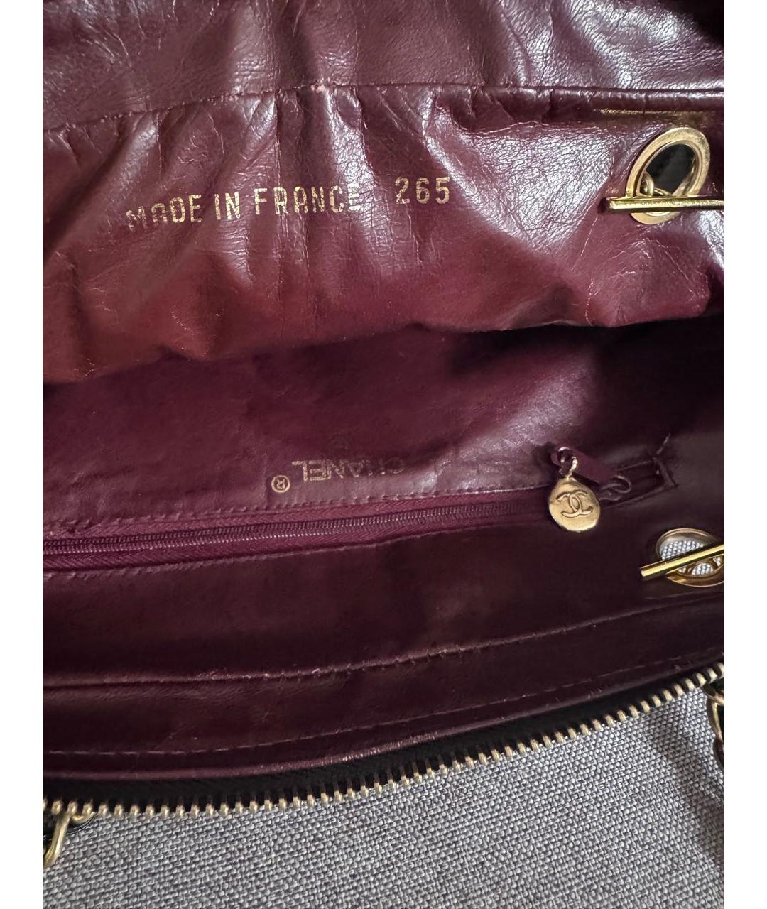 CHANEL Черная кожаная сумка через плечо, фото 7