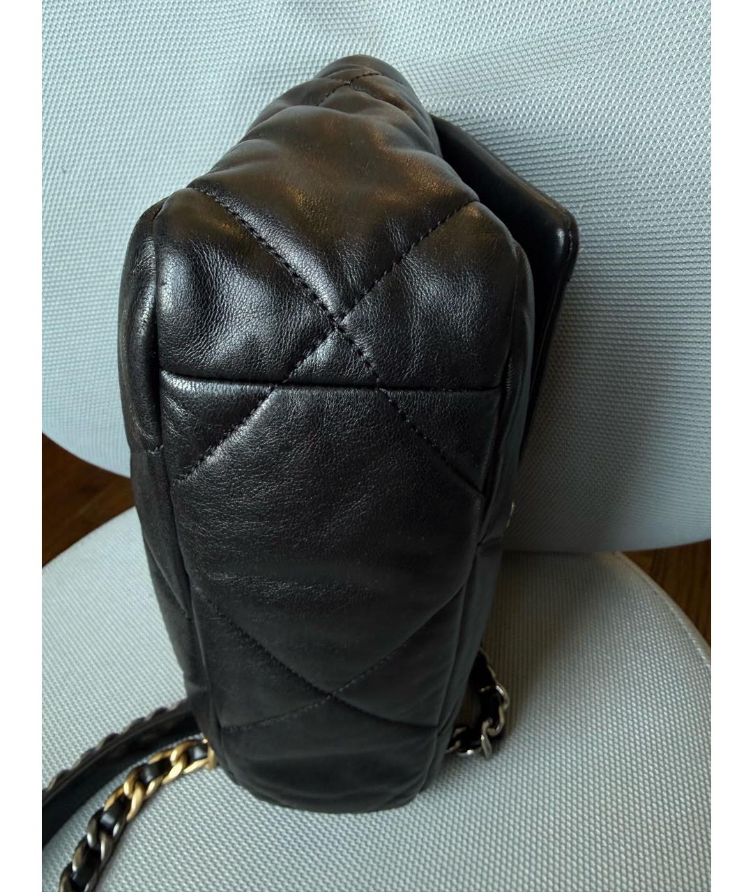 CHANEL Черная кожаная сумка через плечо, фото 5