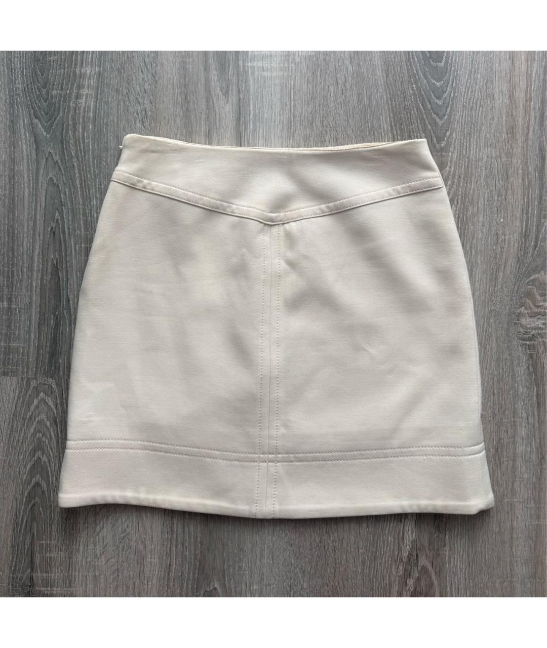 MARC BY MARC JACOBS Бежевая полиэстеровая юбка мини, фото 2