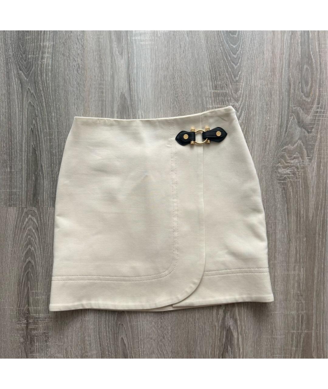 MARC BY MARC JACOBS Бежевая полиэстеровая юбка мини, фото 5