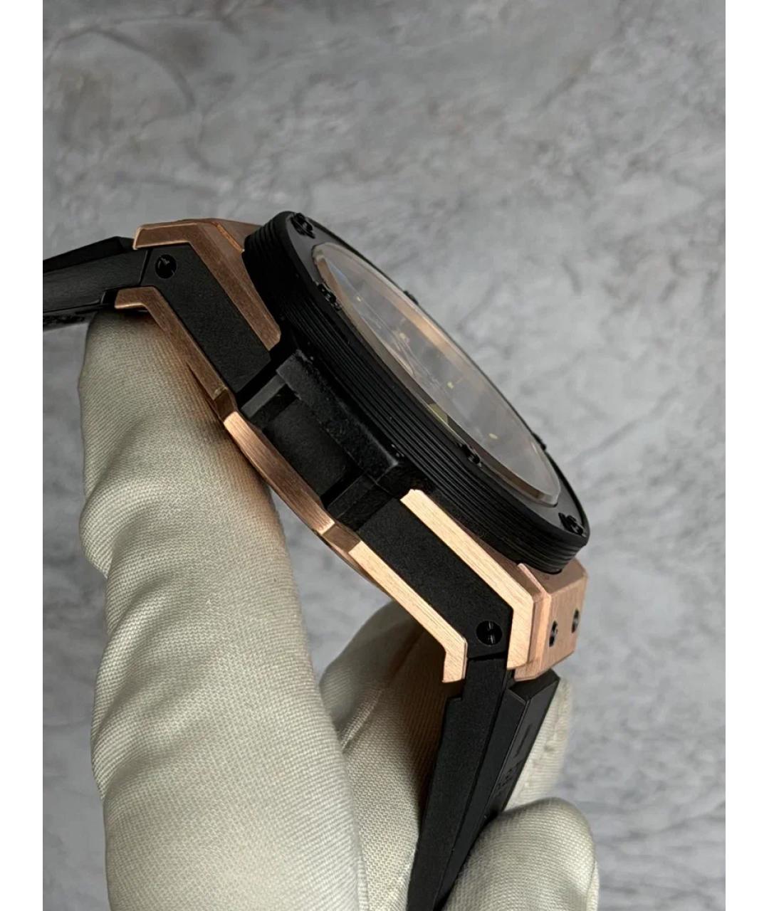 HUBLOT Черные часы из розового золота, фото 4