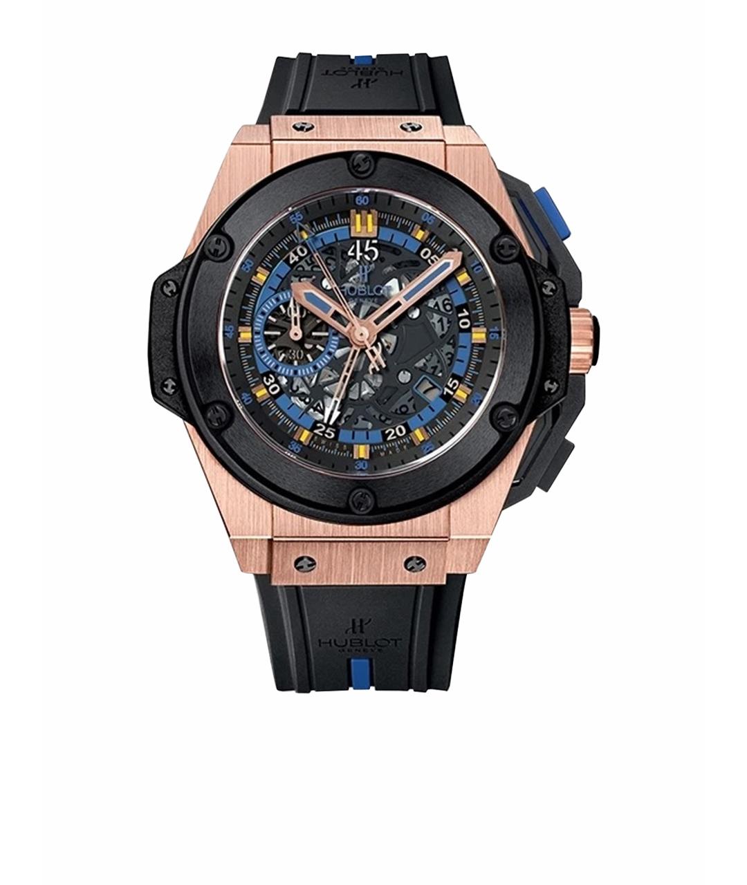 HUBLOT Черные часы из розового золота, фото 1