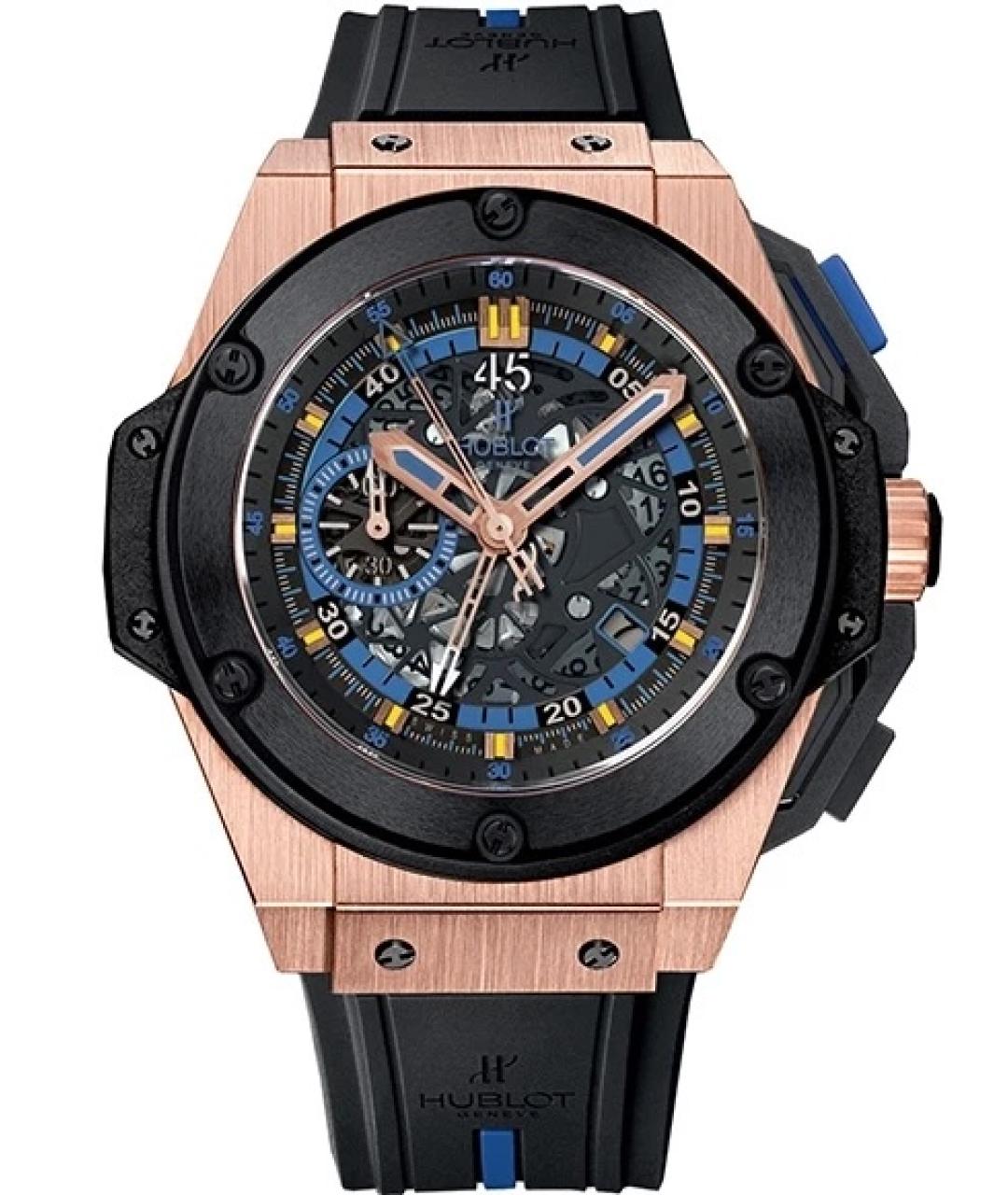 HUBLOT Черные часы из розового золота, фото 7