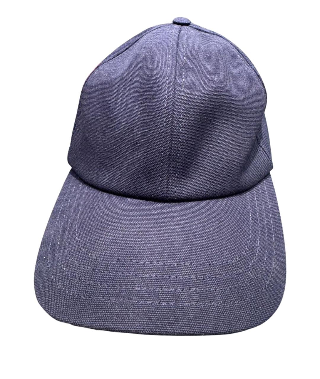 GUCCI Темно-синяя хлопковая кепка/бейсболка, фото 1