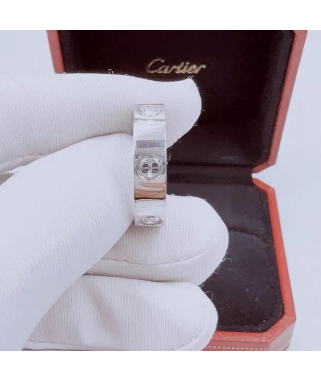 CARTIER Белое кольцо из белого золота, фото 2
