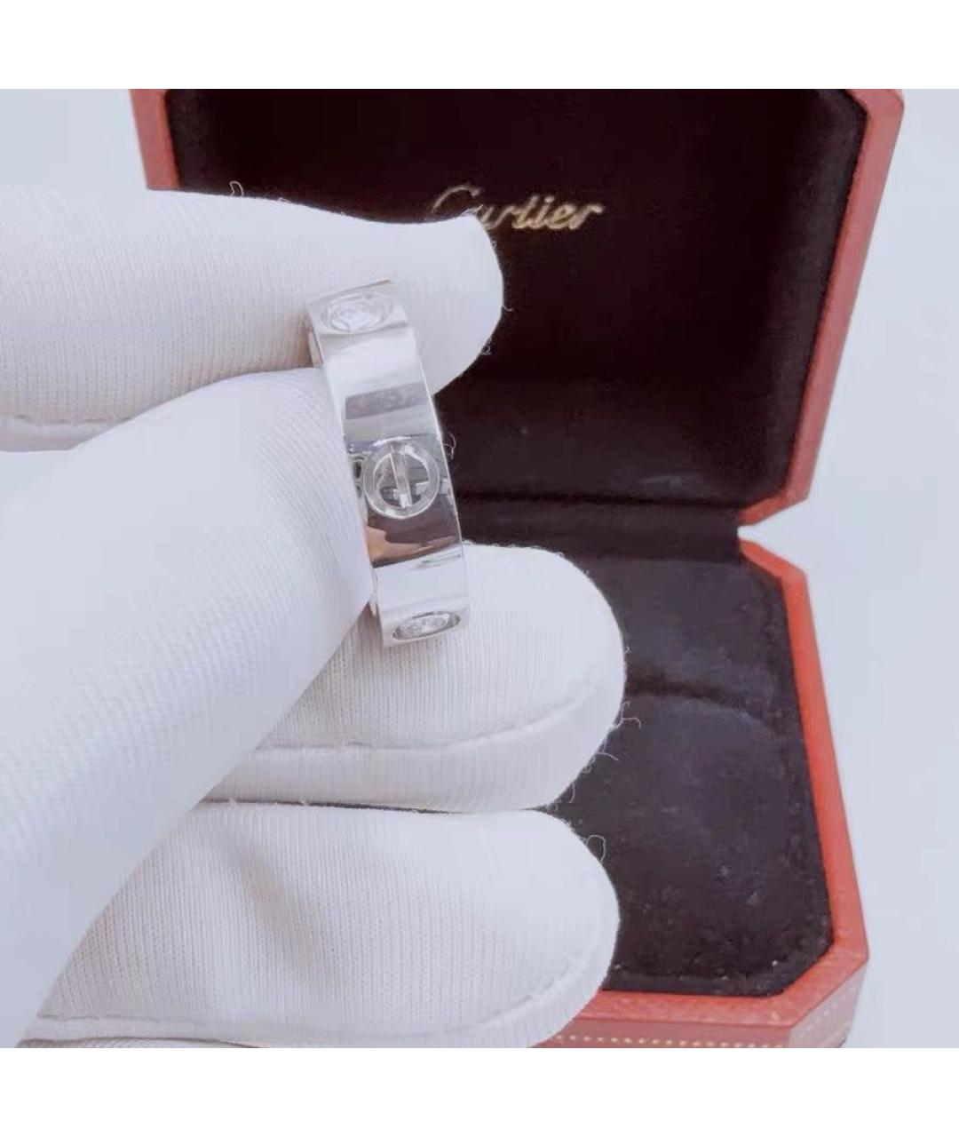 CARTIER Белое кольцо из белого золота, фото 5