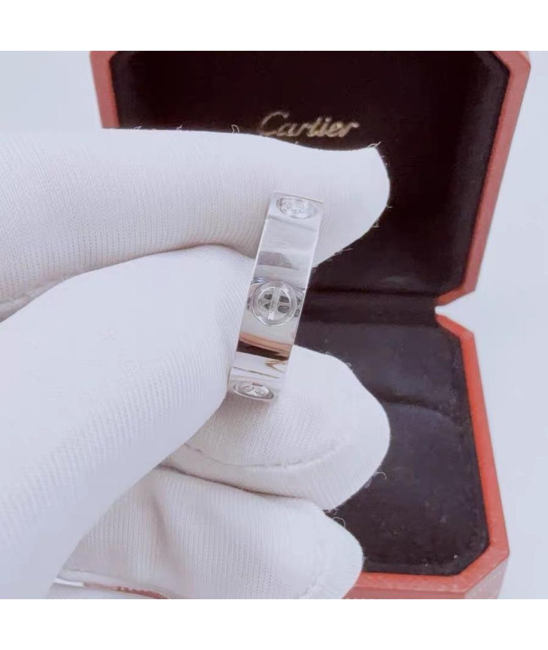 CARTIER Белое кольцо из белого золота, фото 4