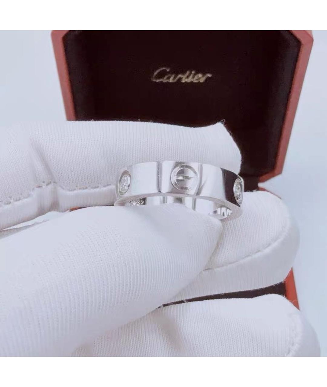 CARTIER Белое кольцо из белого золота, фото 3