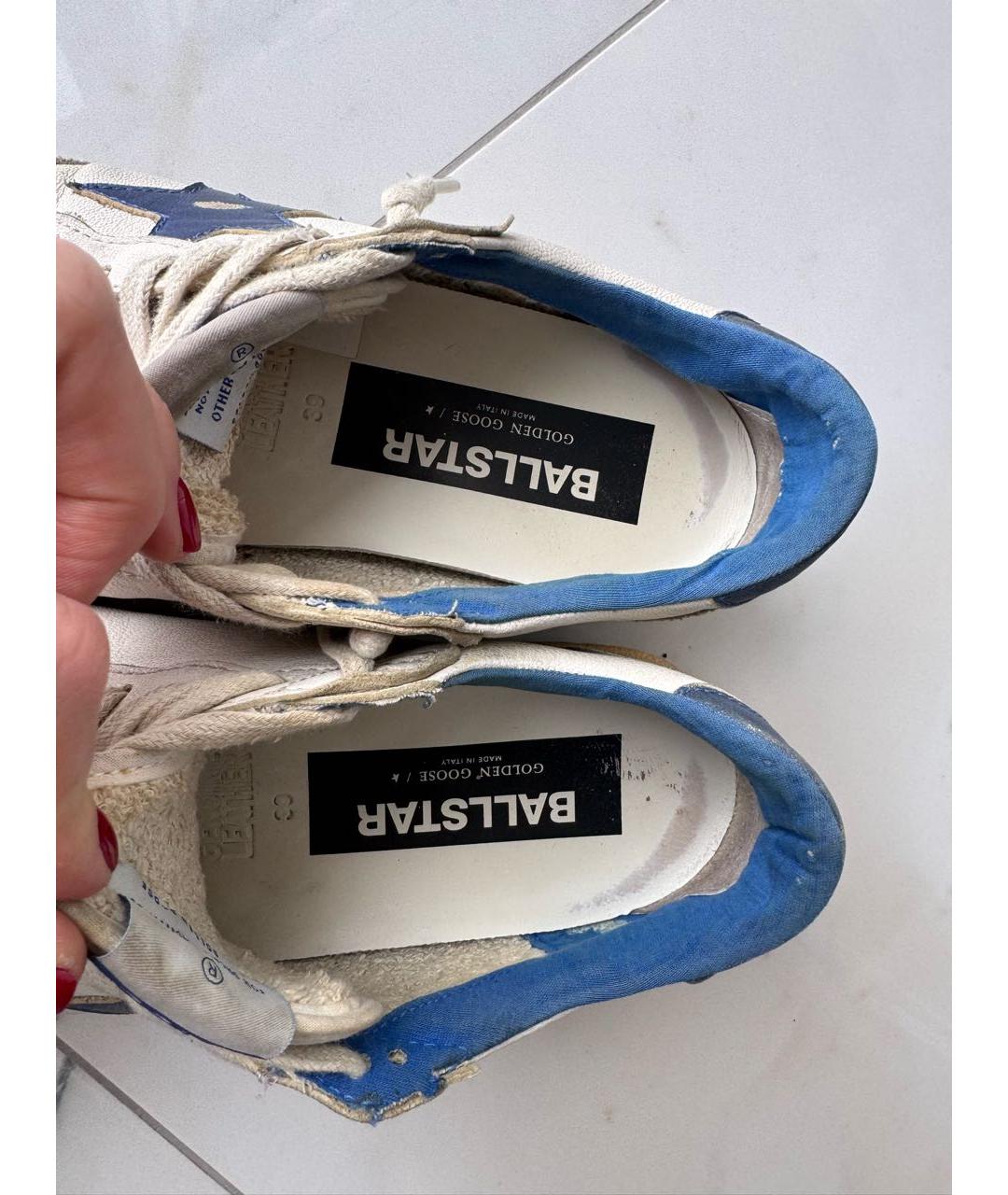 GOLDEN GOOSE DELUXE BRAND Белые кожаные кеды, фото 6