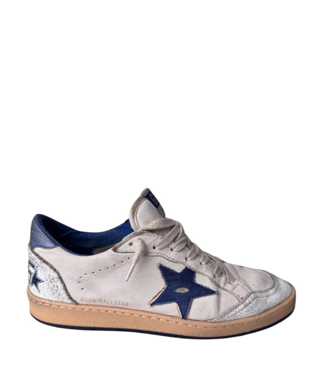 GOLDEN GOOSE DELUXE BRAND Белые кожаные кеды, фото 1