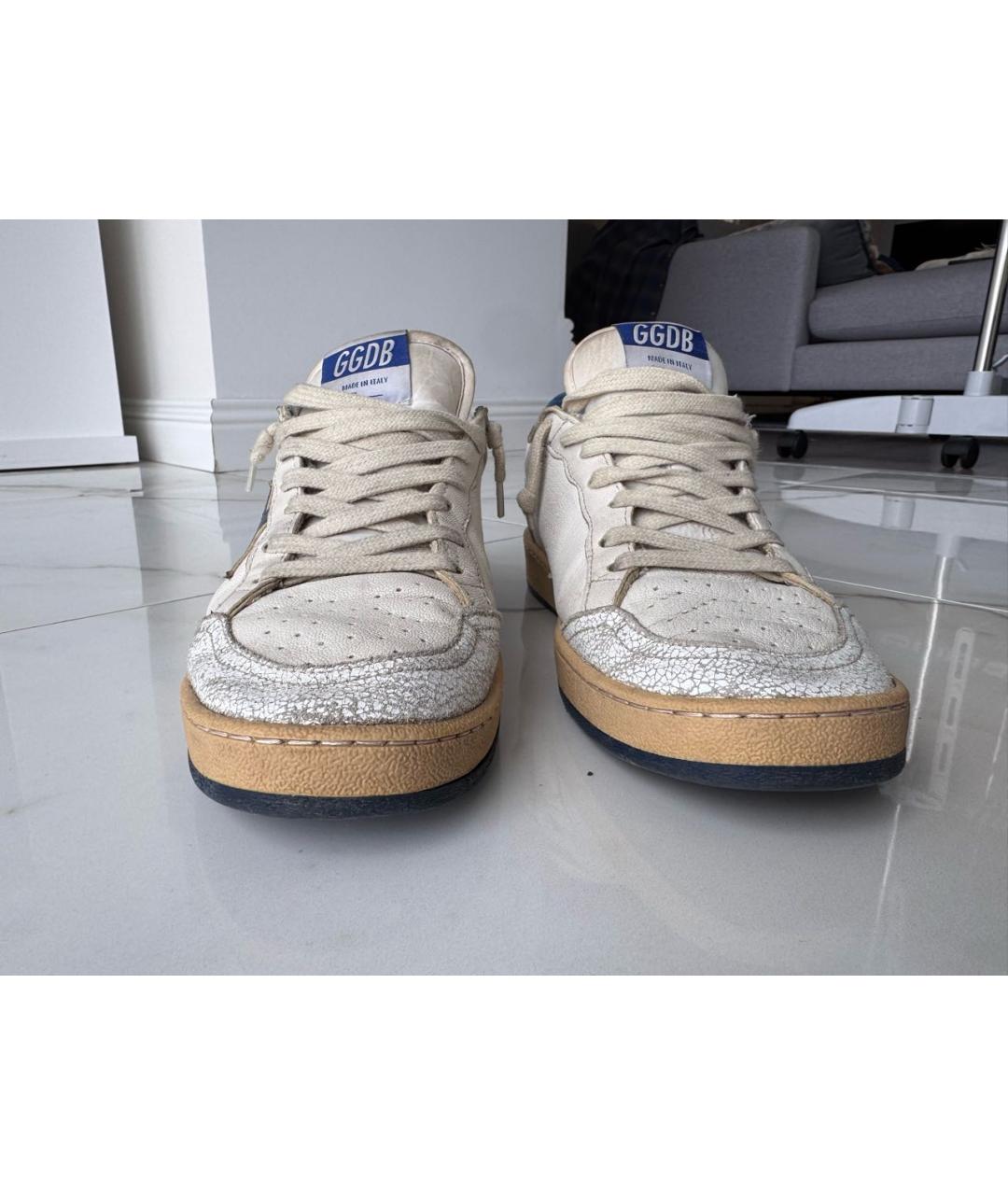GOLDEN GOOSE DELUXE BRAND Белые кожаные кеды, фото 8