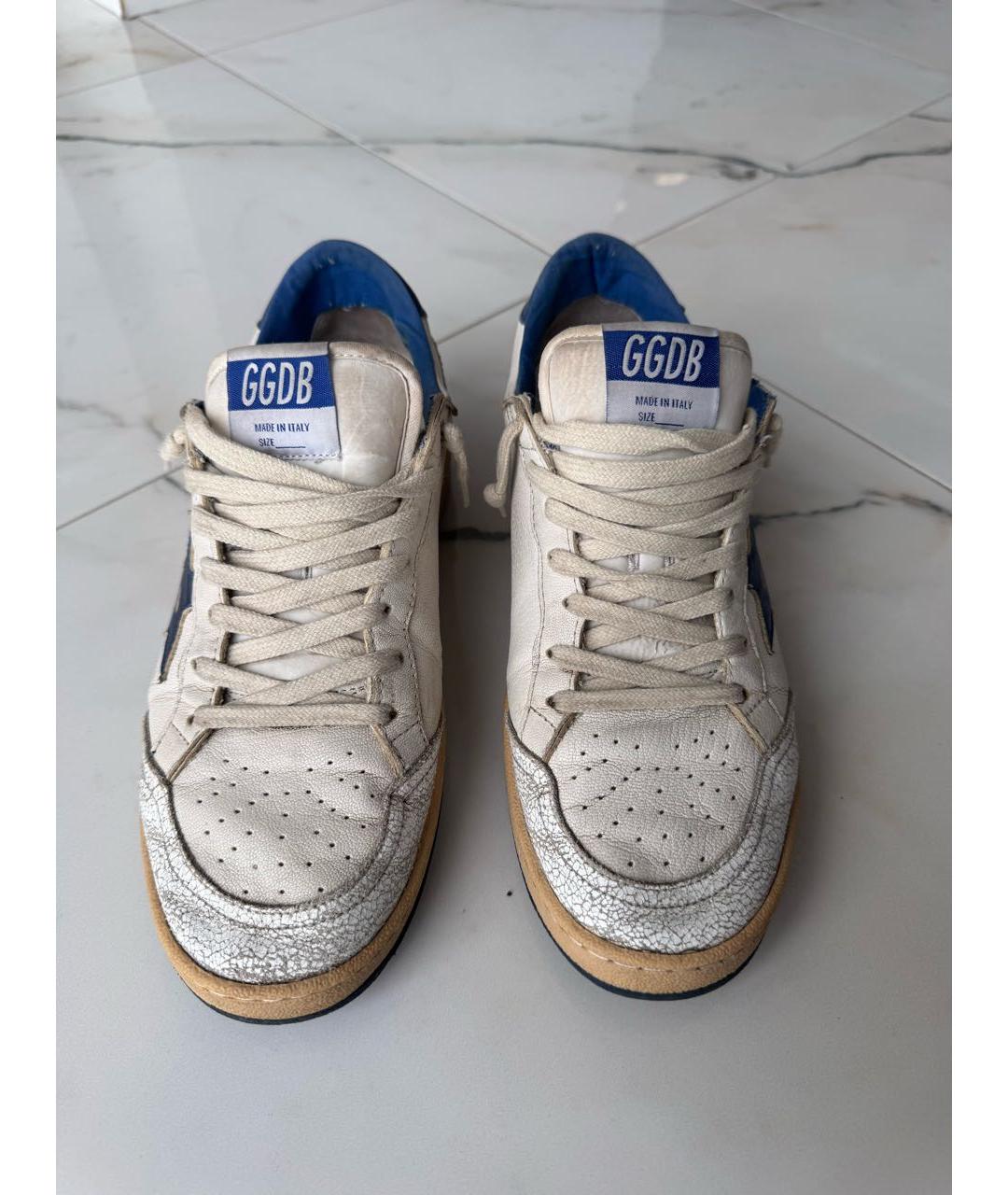 GOLDEN GOOSE DELUXE BRAND Белые кожаные кеды, фото 2