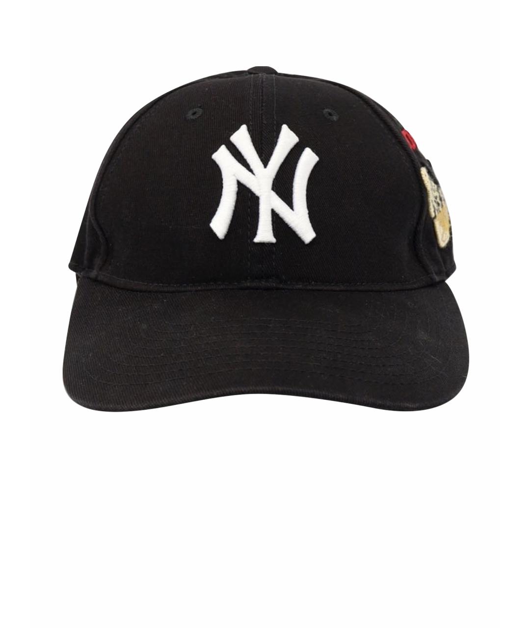 GUCCI Черная хлопковая кепка, фото 1