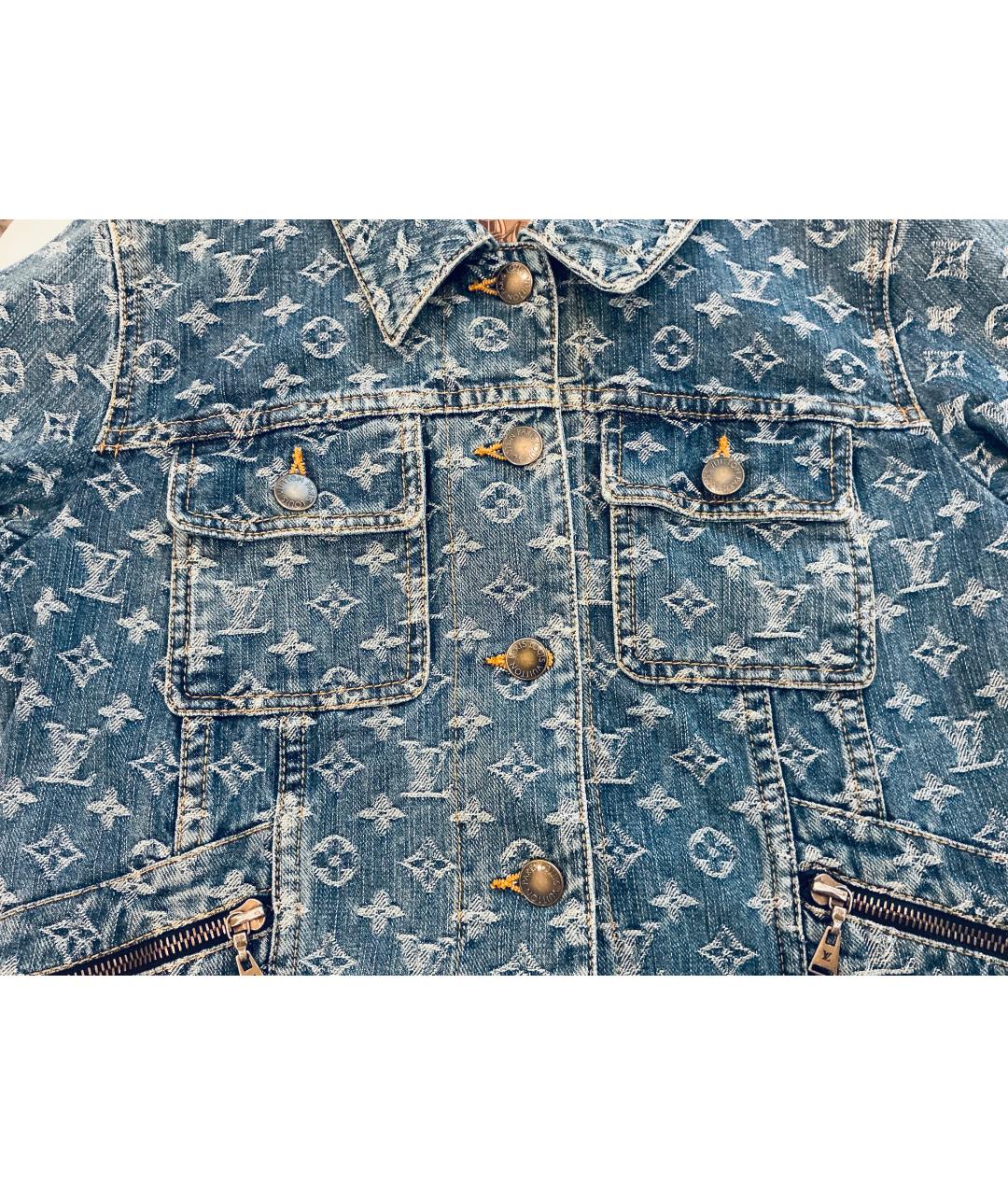 LOUIS VUITTON Голубая деним куртка, фото 7