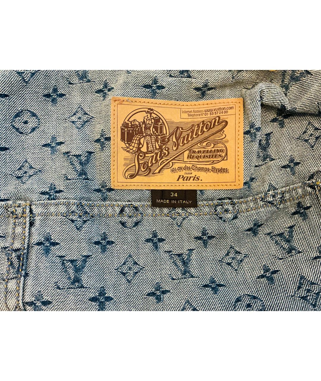 LOUIS VUITTON Голубая деним куртка, фото 3