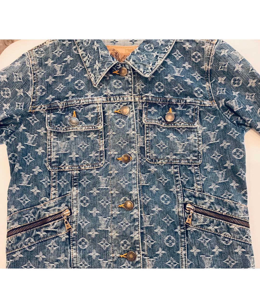LOUIS VUITTON Голубая деним куртка, фото 4