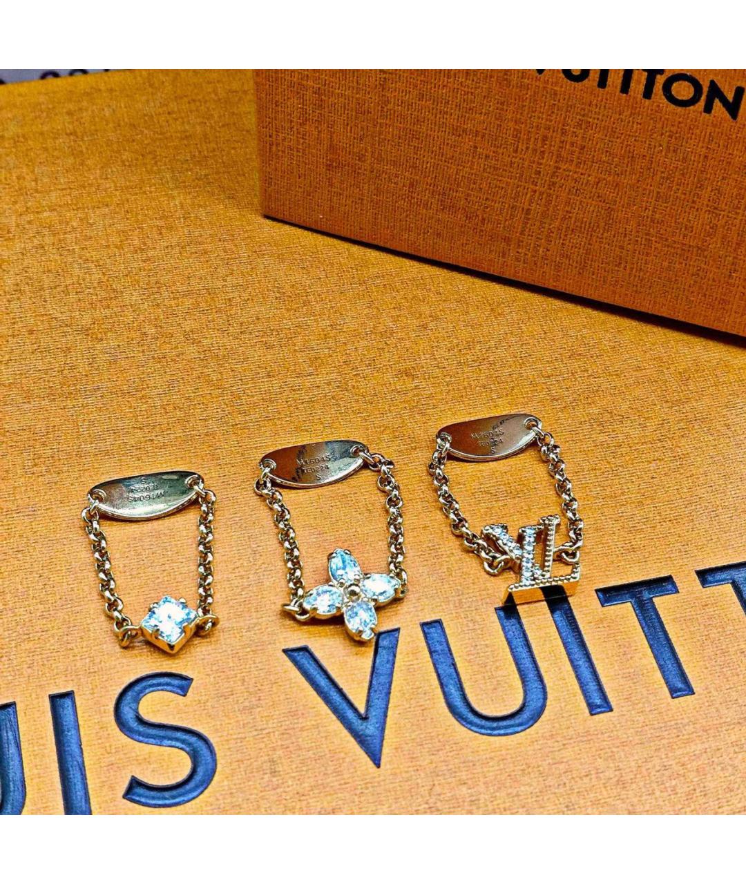 LOUIS VUITTON Золотое металлическое кольцо, фото 5