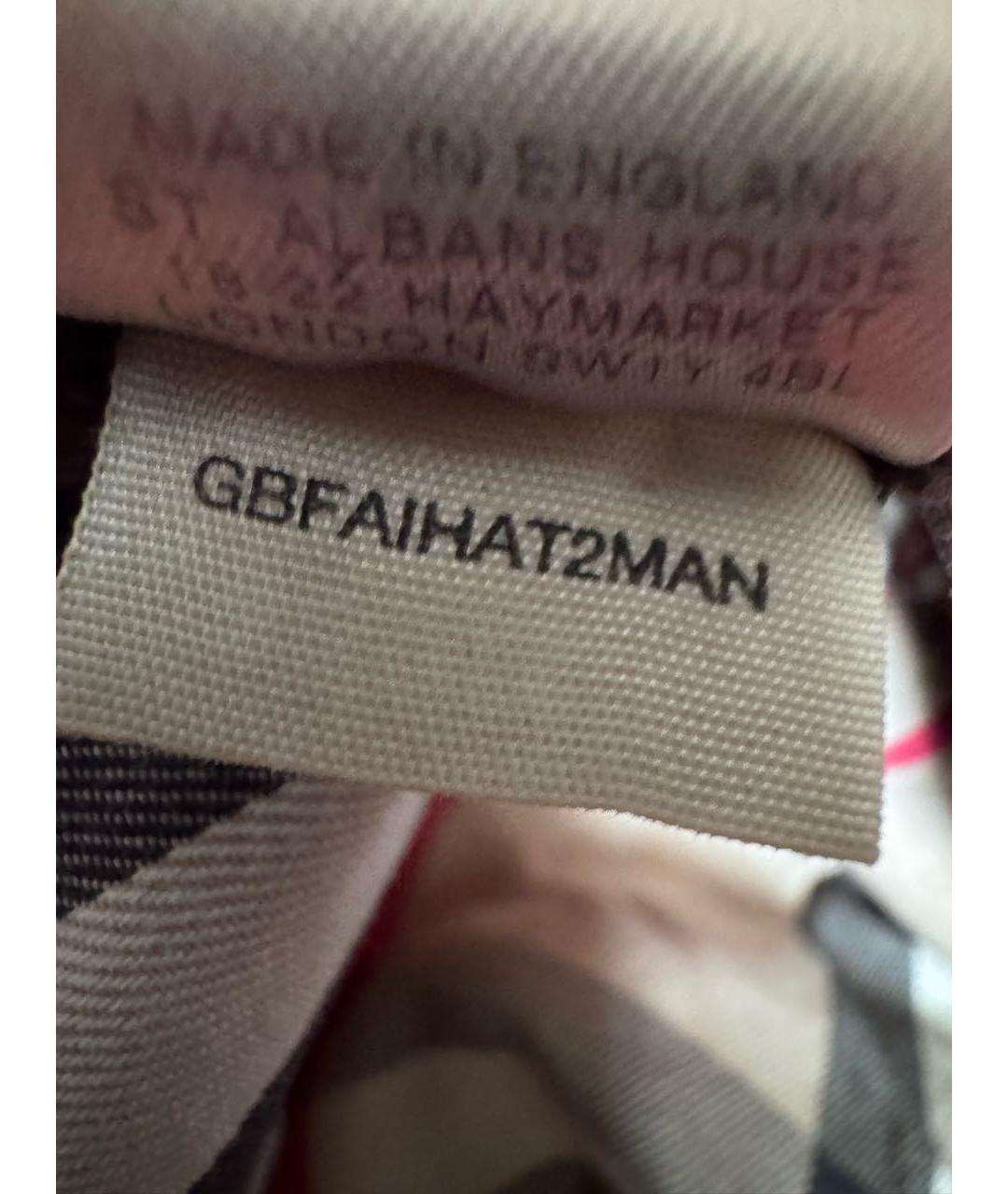 BURBERRY Золотая кожаная кепка, фото 7