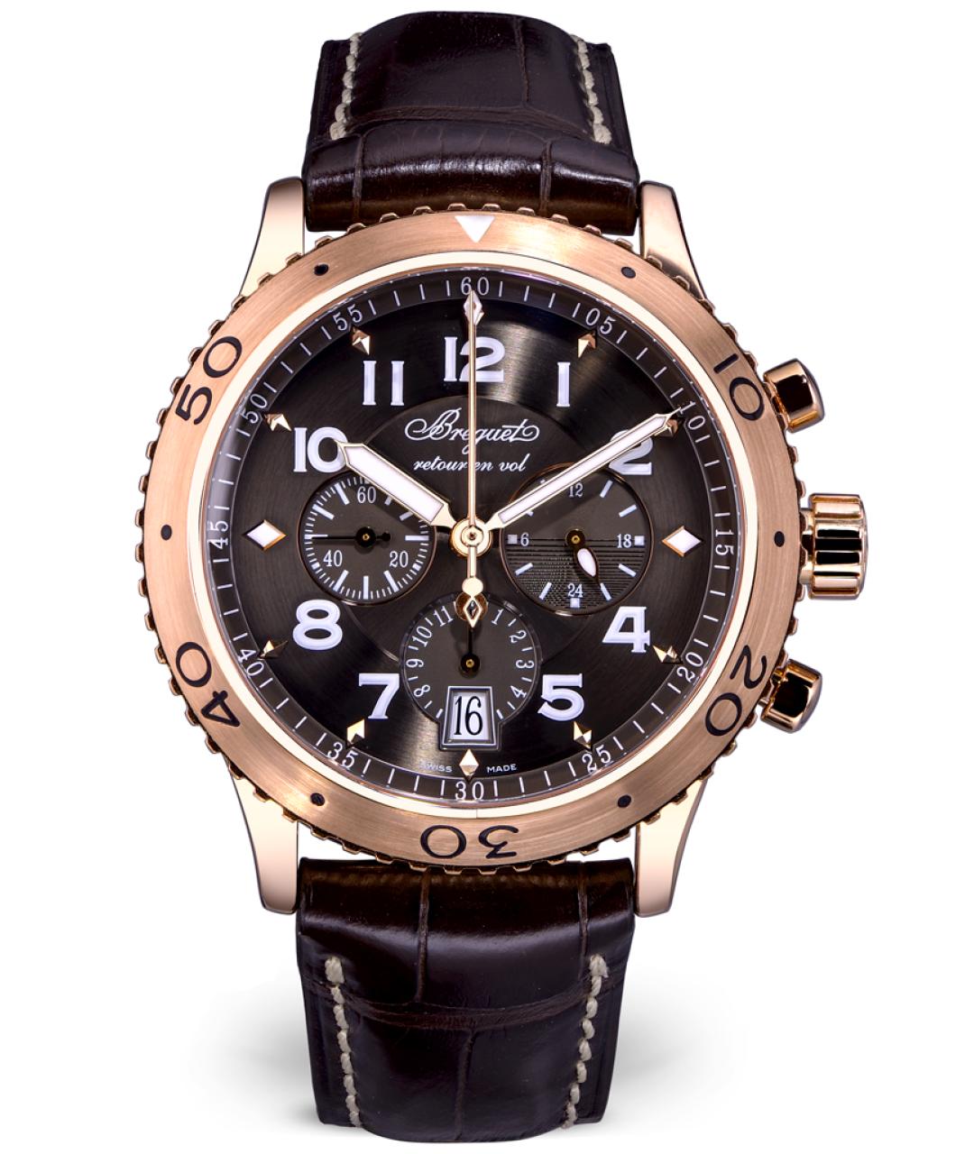 Breguet Коричневые часы из розового золота, фото 8