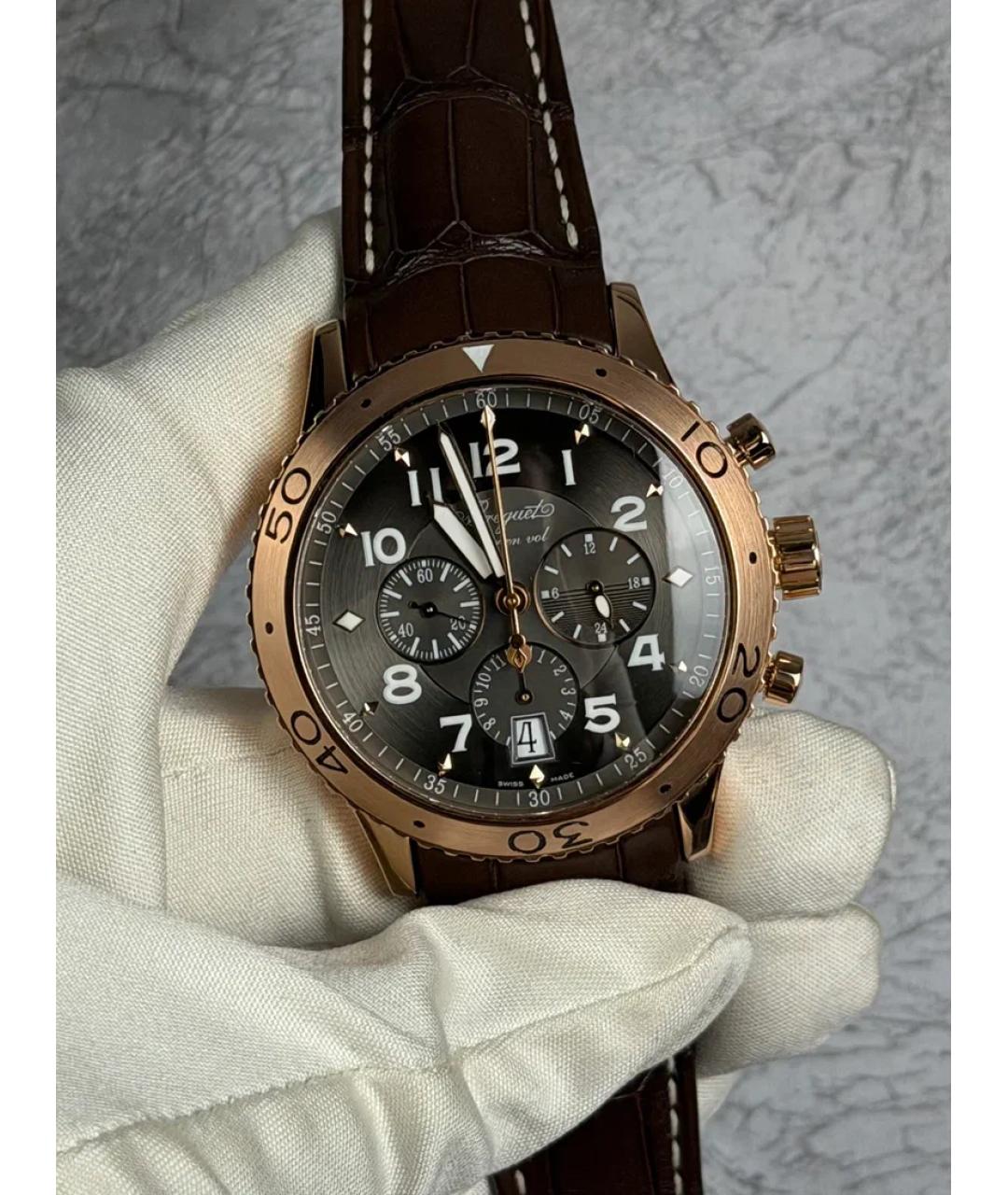 Breguet Коричневые часы из розового золота, фото 2