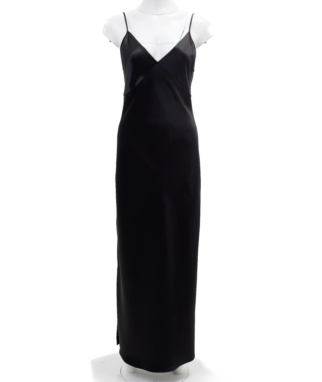 THE ROW Черное шелковое вечернее платье, фото 3