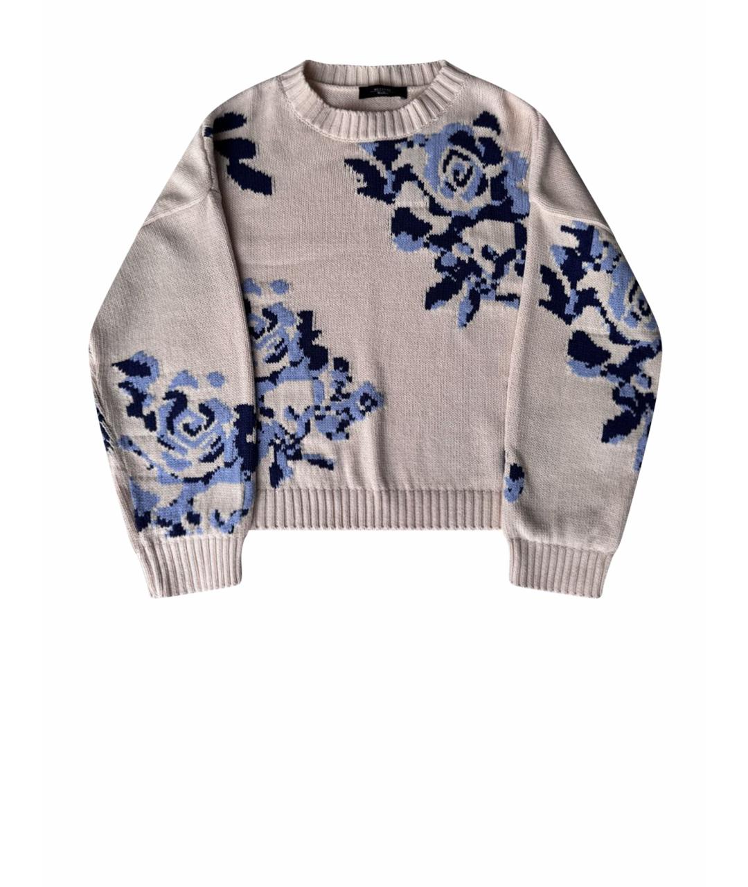 WEEKEND MAX MARA Бежевый хлопковый джемпер / свитер, фото 1